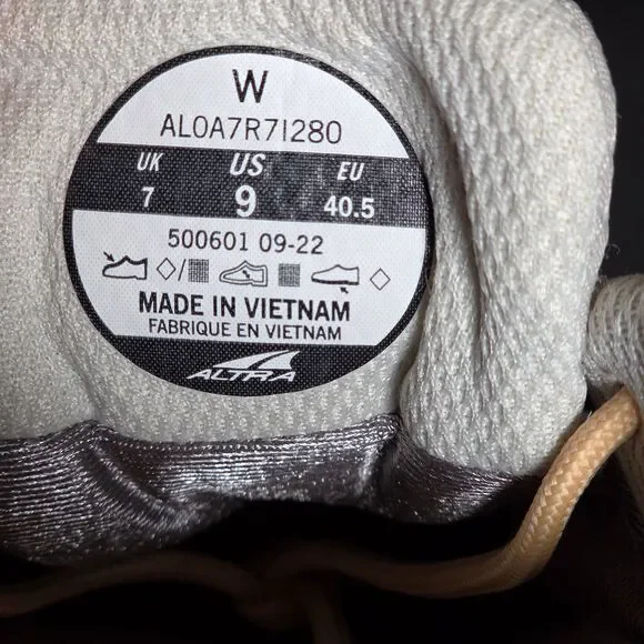 Altra Lone Peak All-WTHR 2 Shoes Women's Size 9 Trail Running AL0A7R71280 - Picture 8 of 8